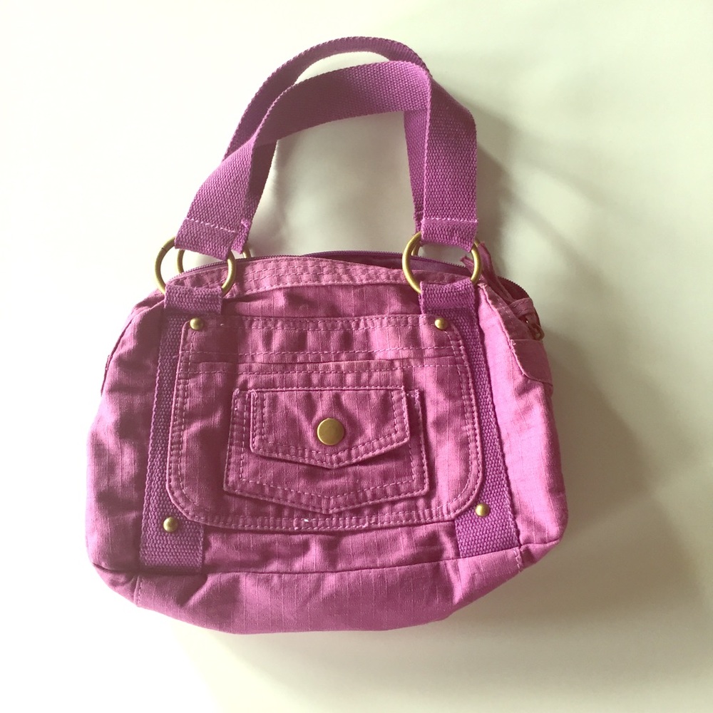 Y2K Small Lilac Canvas Hand Bag